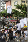 有人高舉反對基本法第２３條立法的Ｔ裇