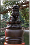 獅型橋柱。