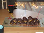 Debby and Marina's Birthday Puff rock cake?! made by Janice...