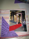 My page in Marina's Birthday card...
Gucci...Gucci...
