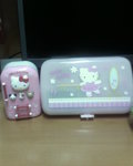 Little toy fridge and ballerina Kitty jewellary box!