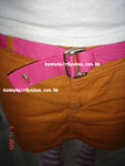 桃紅方頭Polo Belt$280