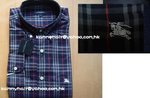 經典LOGO領紋深藍Burberry男裝長袖$750