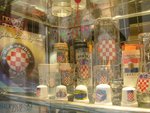 Souvenirs with Croatia's coat of arm printed