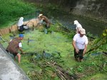 A family working together