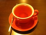 rapsberry tea, our dinner @Simon's cafe