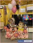 2歲氣球生日柱擺設