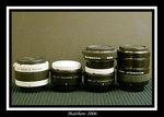 Nikon AFS TC-14EII, Nikon AFS TC-17EII, Sigma APO1.4xEX, Kenko 2X Teleplus Pro300, Kenko Extension Tube
