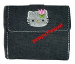 KT247677 Hello Kitty 鬱金香牛仔布銀包 - $84 (特價)