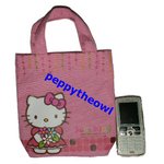 KT269409 Hello Kitty 迷你帆布手挽袋 - $20