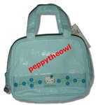 KT607983 Hello Kitty Daisy 藍色花花皮手袋 - $100