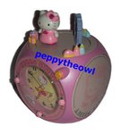 JF355A Hello Kitty 旋轉音樂鬧鐘 - $240