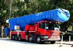 等待付運廣洲的 5 軸 Scania P380 with Bronto Sky Lift