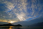 淡水湖的黃昏