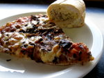 吃Pizza和蒜蓉飽作早餐^.^