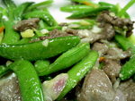 甜豆炒鴕鳥肉