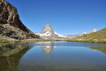 終於去到Riffelsee喇，看到Matterhorn倒影呀，yeah！