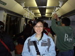 無人駕駛列車上
