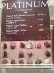 godiva 朱古力menu