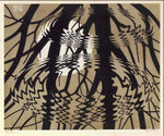Rippled Surface 1950 Linoleum cut in black and grey-brown, printed from 2 blocks