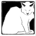 White Cat 1919 woodcut