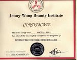 JennyWong Certificate