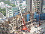 General view of construction at House 1 to 8 - stanley