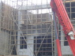 H2 2F-roof wallform erection-shing