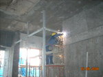 T1-2 58F installation of steel frame for brick lay[chung]