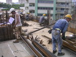 H6&H8 1F slab & beam steel fixing-shing