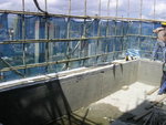 T8 57F glass parapet install-shing