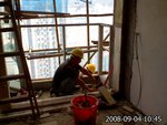 T1-2 57F Balcony installation of Balustrade cladding[chung]