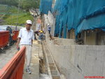 External facing  Lok Man Sun Chuen _Reinstatement  of U-channel and paving [wai]