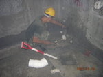 Drainage pipeworks inside sunken slab at 31F of T3 [Leo]