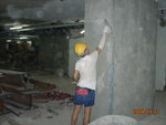 Podium Floor L3(Garage Area)-Wall&Column Lime Plastering[HO]