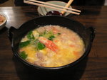 雞鍋裡面有飯底, 甜甜地幾好味~