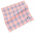 粉紅色格仔手巾($80)