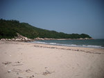 今日沙灘既水幾乾淨，我落去浸左幾次水