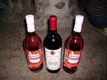 燒烤爐旁 , 餐酒已準備妥當