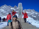 身處海拔4506米, 玉龍雪山頂峰的冰川公園, 十個凍!