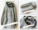Ochirly菱格長款棉褸(灰) size s: 衣長76cm 胸闊92cm 肩闊39cm 袖長59cm size m : 衣長77cm 胸闊96cm 肩闊40cm 袖長60cm size l : 衣長78cm 胸闊100cm 肩闊41cm 袖長61cm 售$288