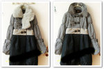 Ochirly毛領雙排扣中長款外褸 
size s : 衣長80cm 胸闊88cm 肩闊39cm 袖長59cm
size m : 衣長81cm 胸闊92cm 肩闊40cm 袖長59cm
size l : 衣長82cm 胸闊96cm 肩闊41cm 袖長60cm

售$315