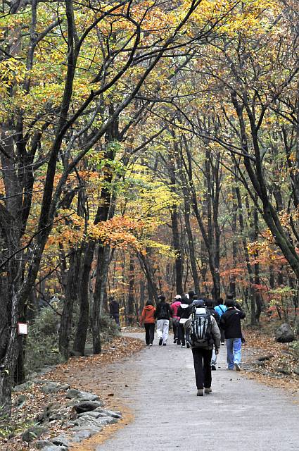 hiking in Seoraksan 