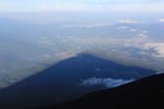 日落時分 富士山的影