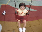 Swinging at Mei Foo park