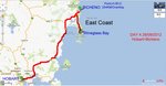 C (4) 第一站Wineglass Bay，離Hobart約200公里，車程約2.5小時左右。