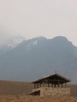 Hut in front of the snow mountain, in fact, it's everywhere!