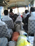 Potato, rice, fish on the bus