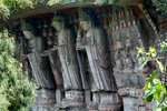 DaZu Stone Sculpture 大足石刻:華嚴三聖像。