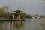 Background: Five Pavillion Bridge & White Pagoda